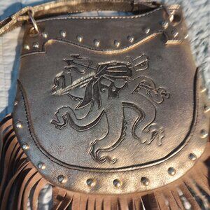 Disney - Descendants 3 Gold Fringe Crossbody Bag